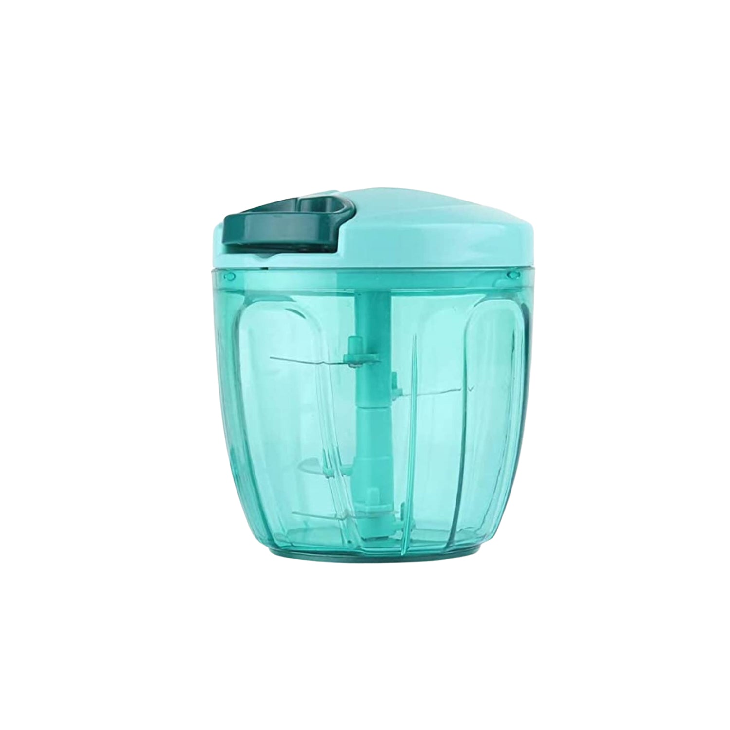 Manual Stainless Steel Compact Extra Sharp Hand Held Vegetable Chopper / Slicer with 5 Blades (750 ml) Manual Stainless Steel Compact Extra Sharp Hand Held Vegetable Chopper / Slicer with 5 Blades (750 ml)